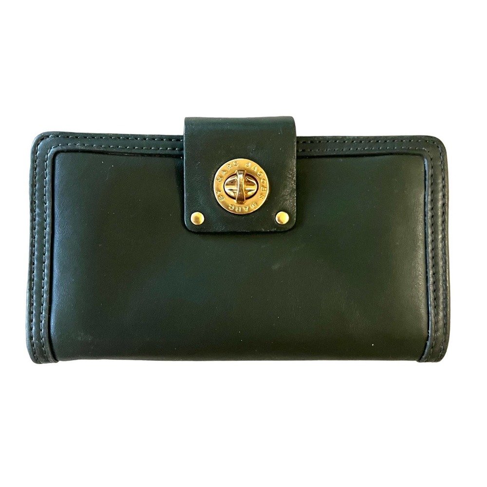Marc By Marc Jacobs Wallet, Green Leather